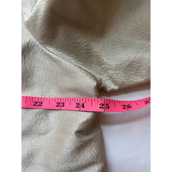 Linda Allard Ellen Tracy 100% Silk Pant Suit Champagne Gold Metallic 2pc Set 16 - Picture 10 of 16